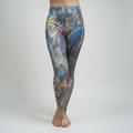 FanC - Irresistible Leggings Custom Designed Italian Marble Print with Side Pockets