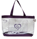 See Through Handy Caddy Tote with Rolling Cart Sleeve