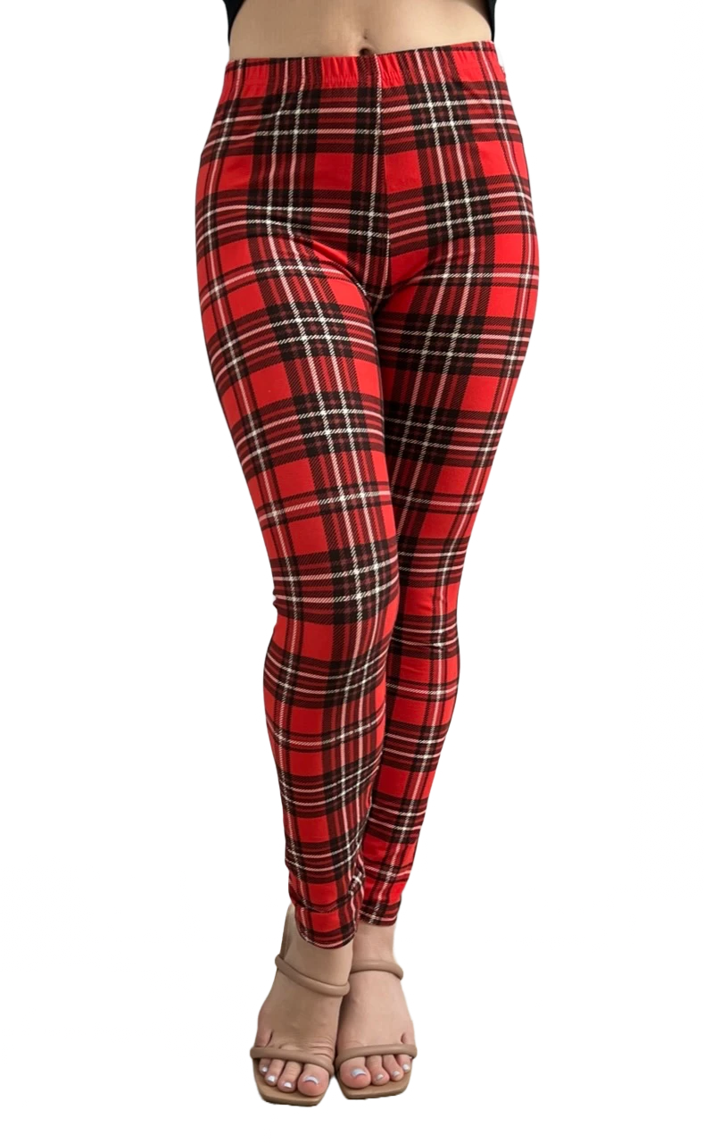 Irresistible Traditional Winter Plaid Leggings