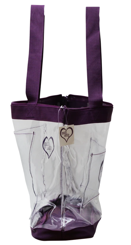 See Through Handy Caddy Tote with Rolling Cart Sleeve