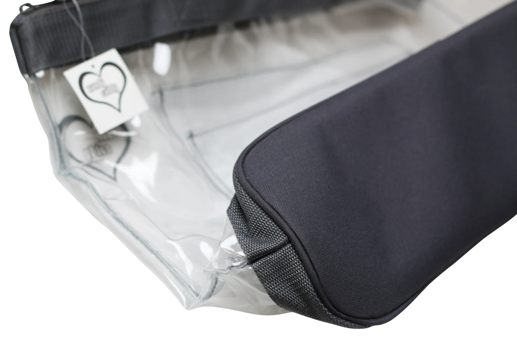 See Through Handy Caddy Tote with Rolling Cart Sleeve