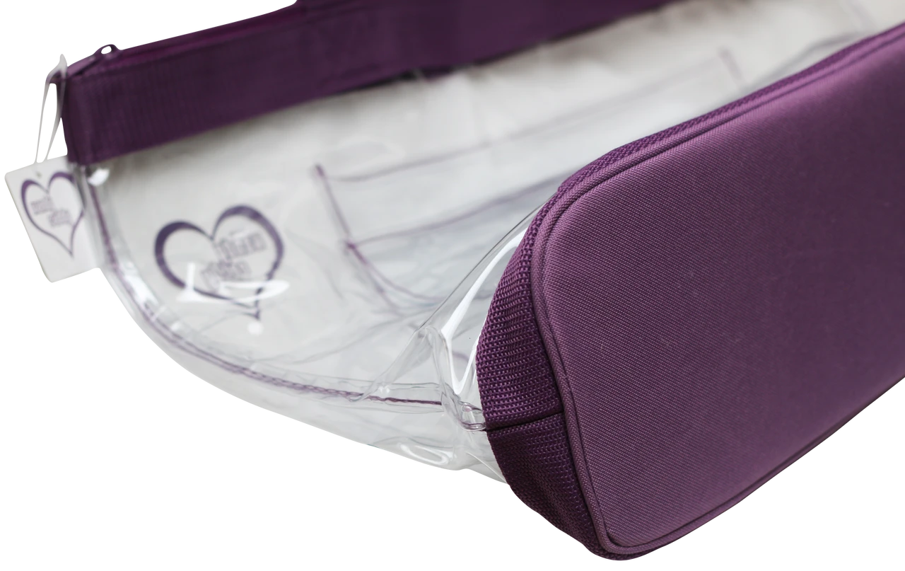 See Through Handy Caddy Tote with Rolling Cart Sleeve