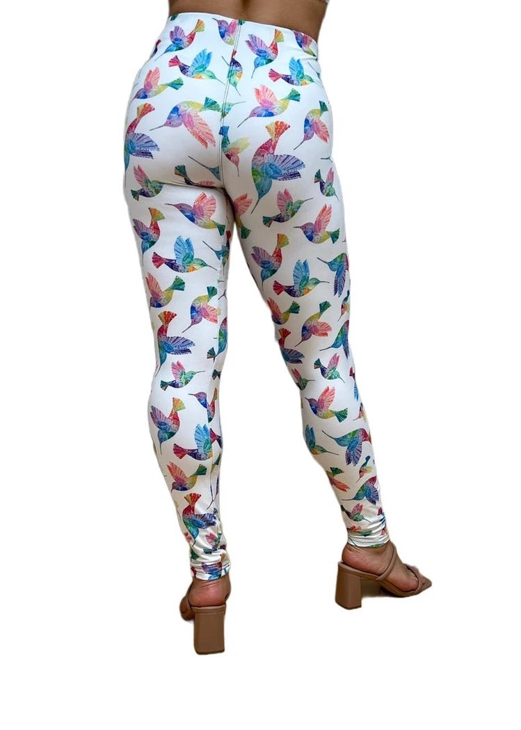 Hummingbird White Legging