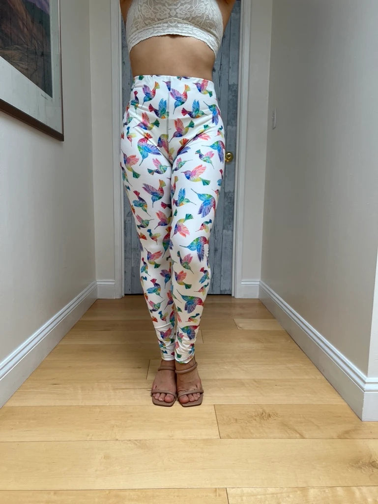 Hummingbird White Legging