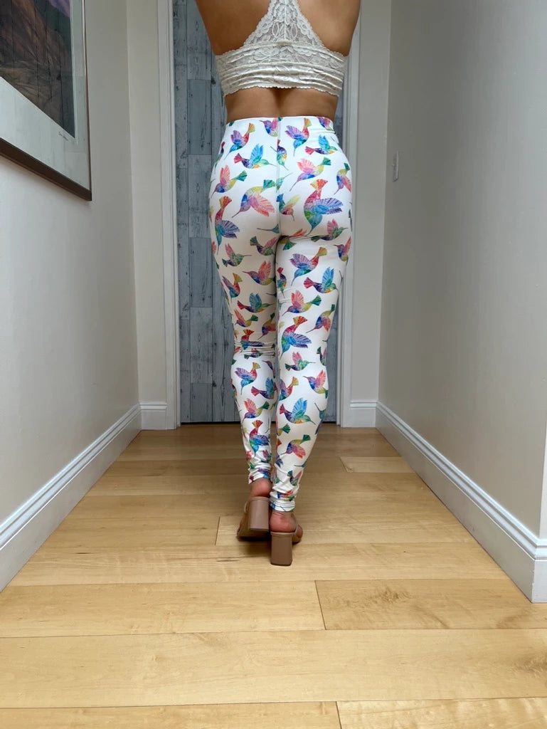 Hummingbird White Legging
