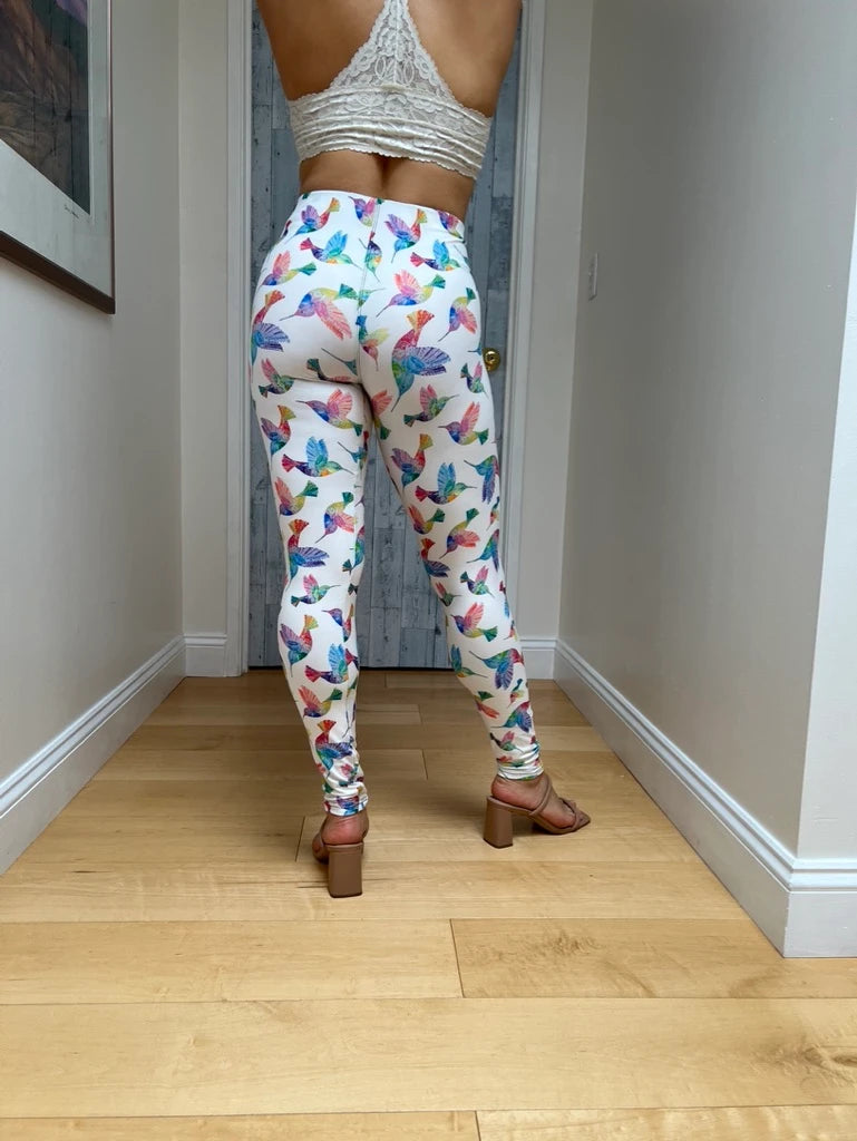 Hummingbird White Legging