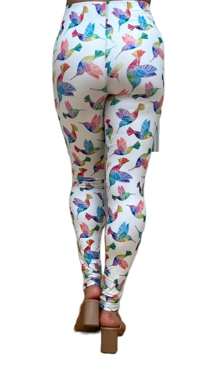 Hummingbird White Legging