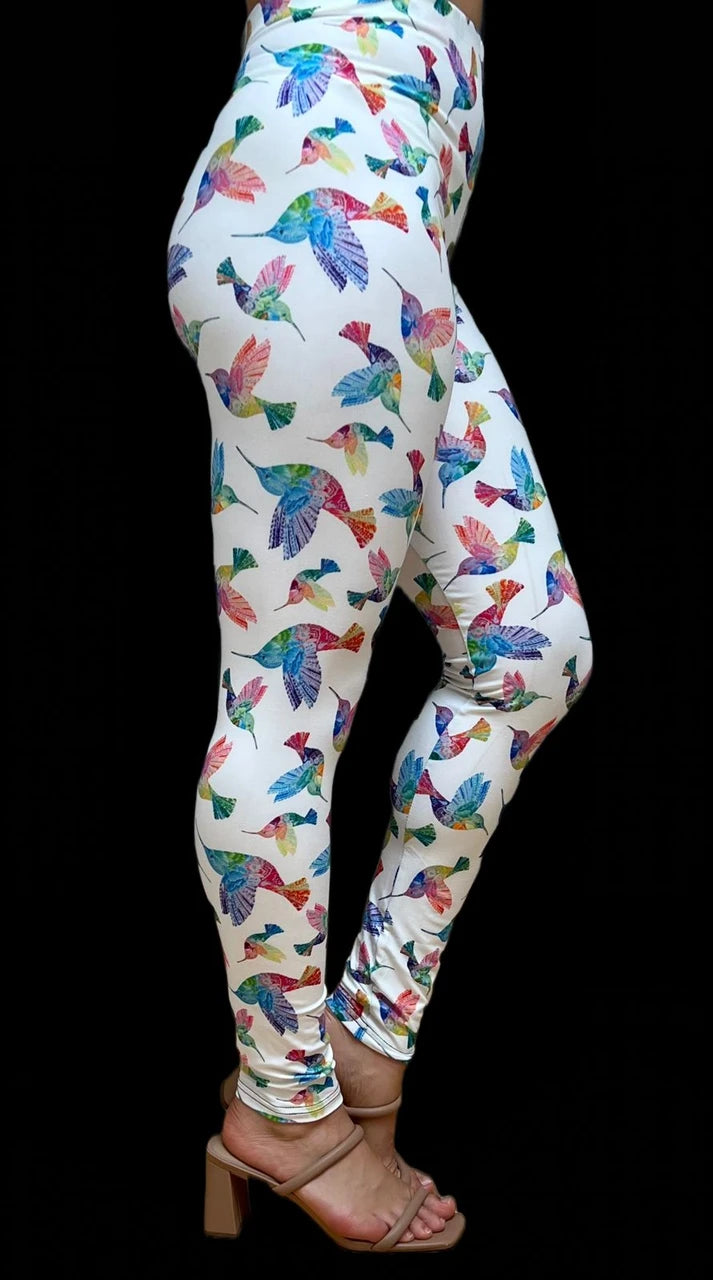 Hummingbird White Legging