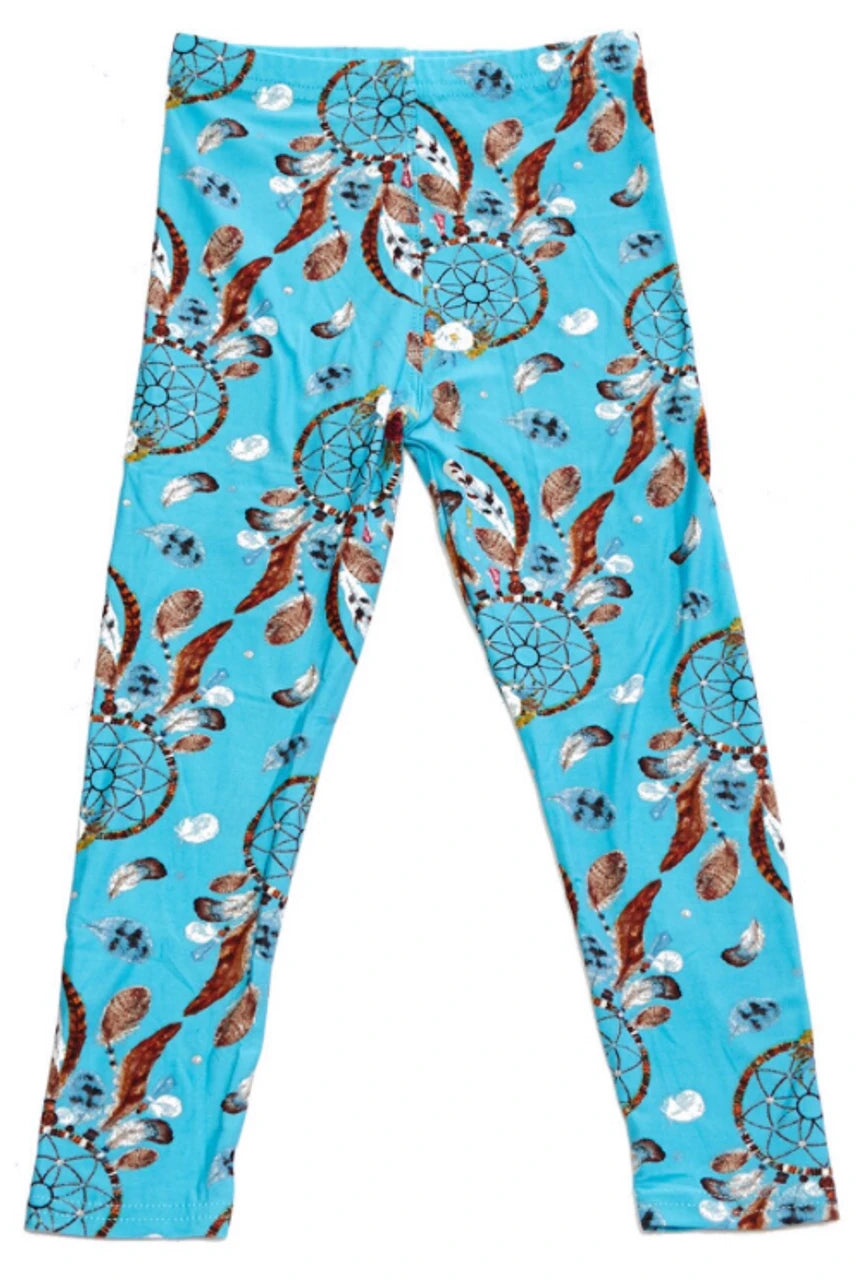 Kid's Blue Sky Dreamcatcher KIDS Leggings