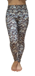 Chocolate Sky - Irresistible Leggings Custom Designed Italian Marble Print