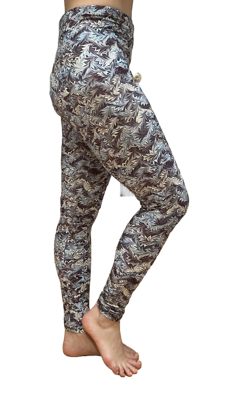 Chocolate Sky - Irresistible Leggings Custom Designed Italian Marble Print