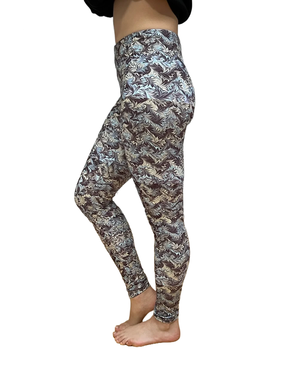 Chocolate Sky - Irresistible Leggings Custom Designed Italian Marble Print